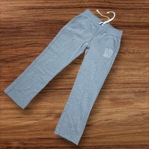 Abercrombie & Fitch Gray Straight Leg Logo Sweatpants